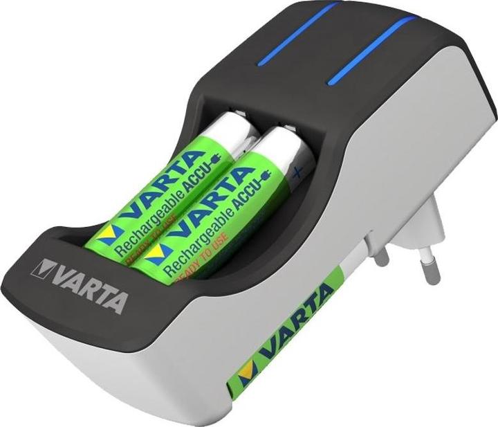 Image du produit Panasonic Chargeur Eneloop Micro AAA et Varta 2-4x avec AccuSafe (2 pcs, AAA, 800 mAh, Piles rechargeables + chargeur)