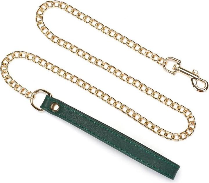 Produktbild Liebe Seele Mossy Chic - Leder Halsband mit Leine