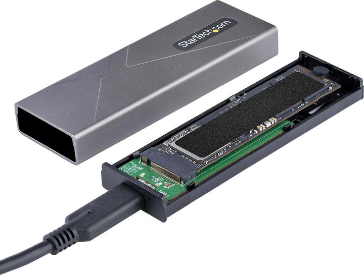 Produktbild StarTech com M2-USB-C-NVME-SATA, Enceinte ssd, M.2, M.2, 10 Gbit/s, Connectivité USB, Gris (M.2)