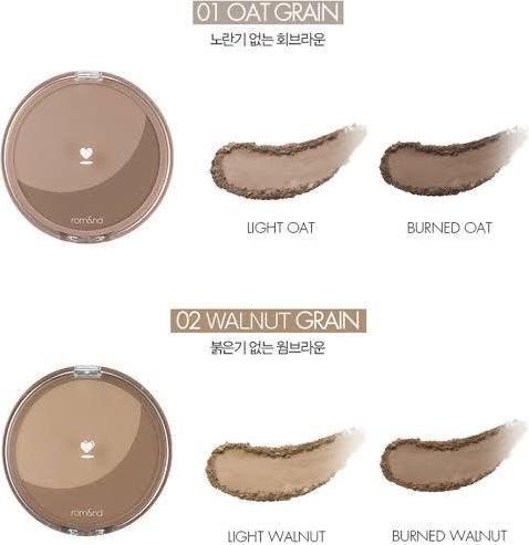 Image du produit Rom&Nd ROMAND Better Than Shape 02 Grain de noyer (#01 Oat Grain)