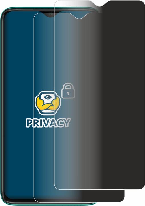 Actual product image BROTECT Anti-spy privacy film Blue light protection film (2 Piece, Xiaomi Redmi Note 8 2021)