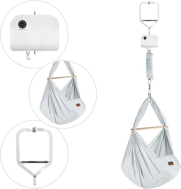 Image du produit Schmusewolke Pince de porte avec moteur et berceau à ressort bio