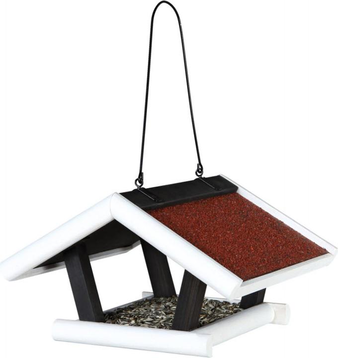 Trixie Natural Living Feeder 30x18x28cm black/white