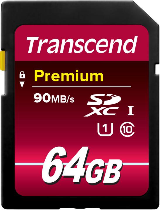 Transcend SDXC Premium 400x (64 GB, SDXC, U1, UHS-I)