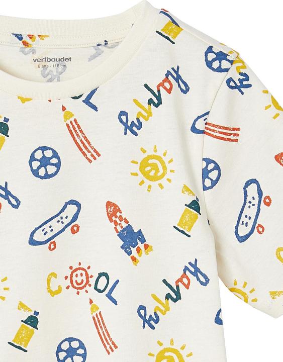 Image du produit Vertbaudet 2er-Pack Jungen Sommer-Schlafanzüge COOL mit Recycling-Baumwolle (140)