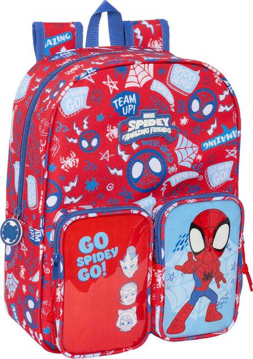 Spiderman Schulrucksack Spider-Man Rescue Blau Rot 26 x 34 x 11 cm