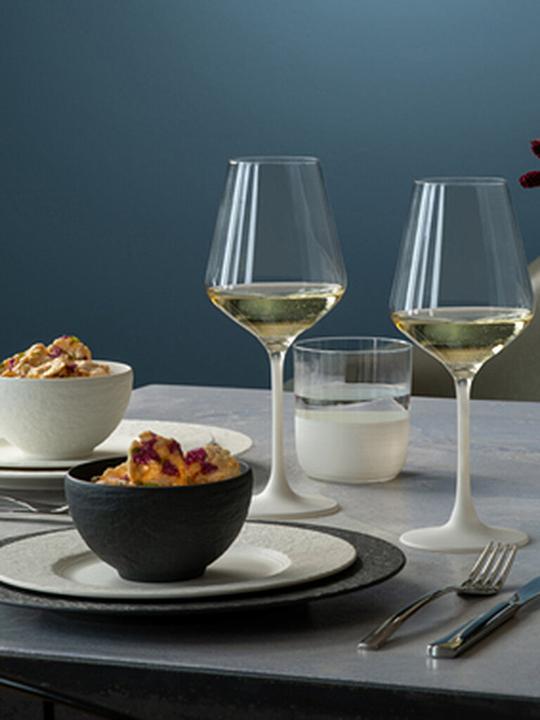 Produktbild Villeroy & Boch Weissweinglas, Set 4tlg. Manufacture Rock blanc (38 cl, 4 Gläser, Weissweingläser)