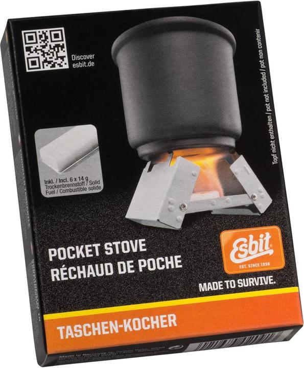 Actual product image Esbit Small pocket stove 6 x 14 g