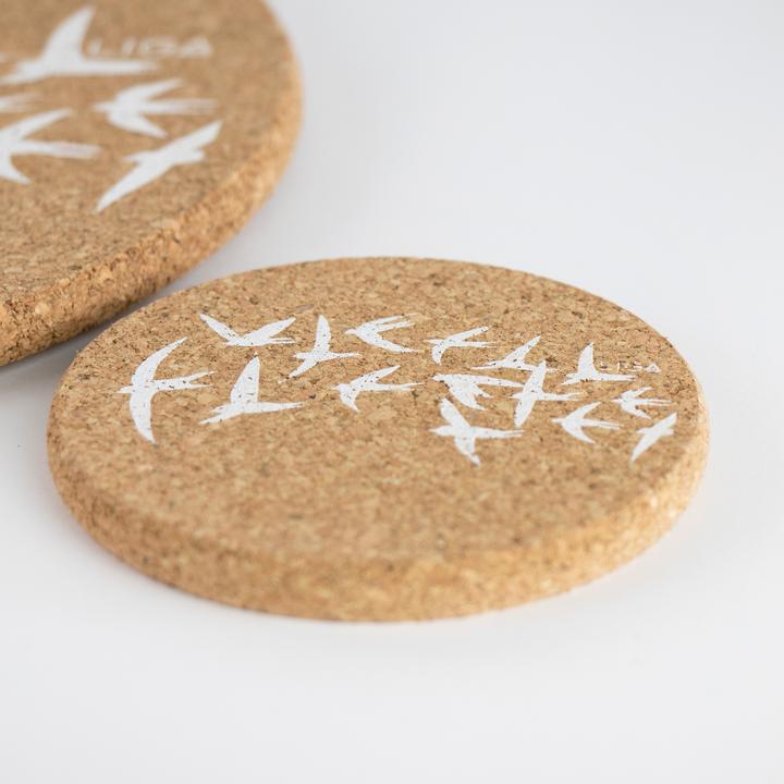 Image du produit Liga Dessous de verre CORK SWALLOWS (100 x, Dessous de verre)