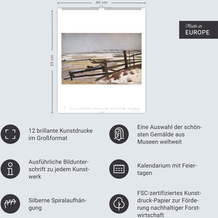 Actual product image Die schönsten Meereslandschaften Kalender 2026 (46 x 55 cm, German)