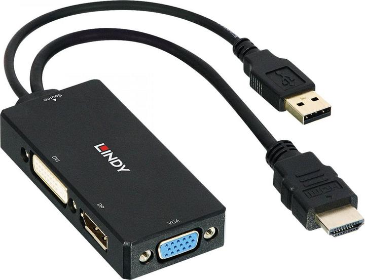 Produktbild Lindy HDMI auf (DP, DVI, VGA, 8.70 cm)