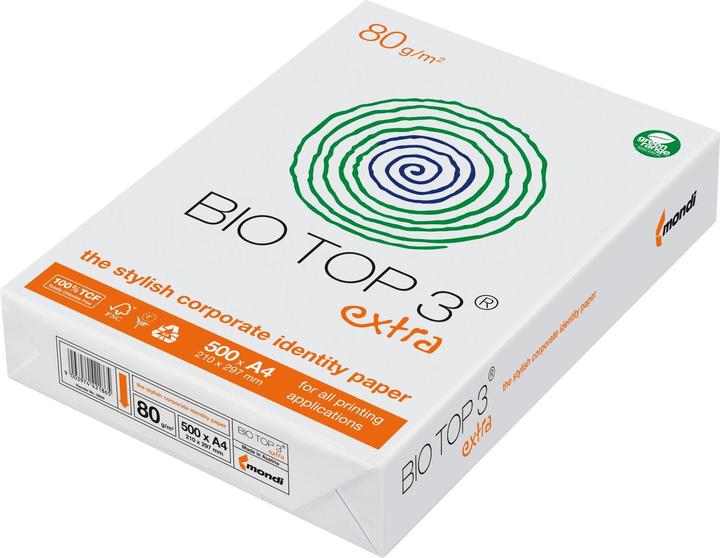 Image du produit Bio Top 3 extra, 1 paquet de 500 feuilles (80 g/m², 500 x, A4)
