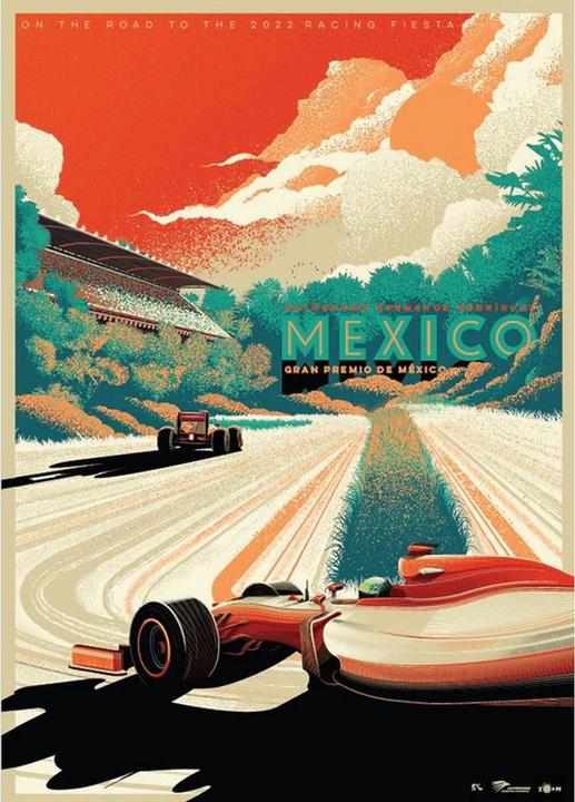 Actual product image Zoom Poster Mexico Formula 1 (80 x 60 cm)
