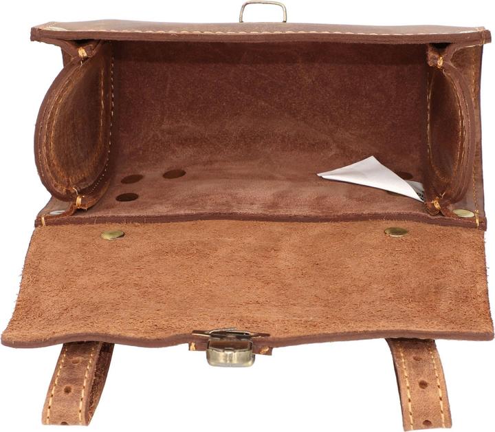 Image du produit Greenburry Sacoche de vélo Vintage Original en cuir 17 cm (1 l, Sacoche de guidon)