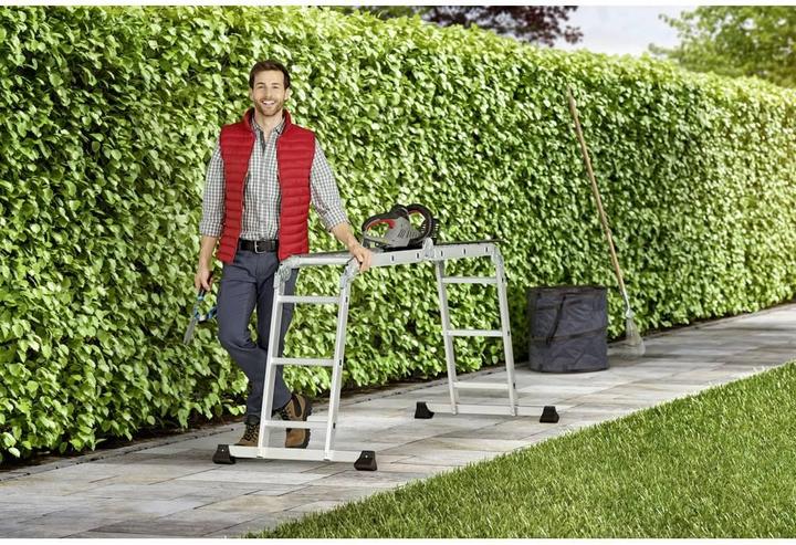 Actual product image Hailo M60, aluminium universal ladder, 4x3 rungs (Multi-purpose ladder, 332 cm)