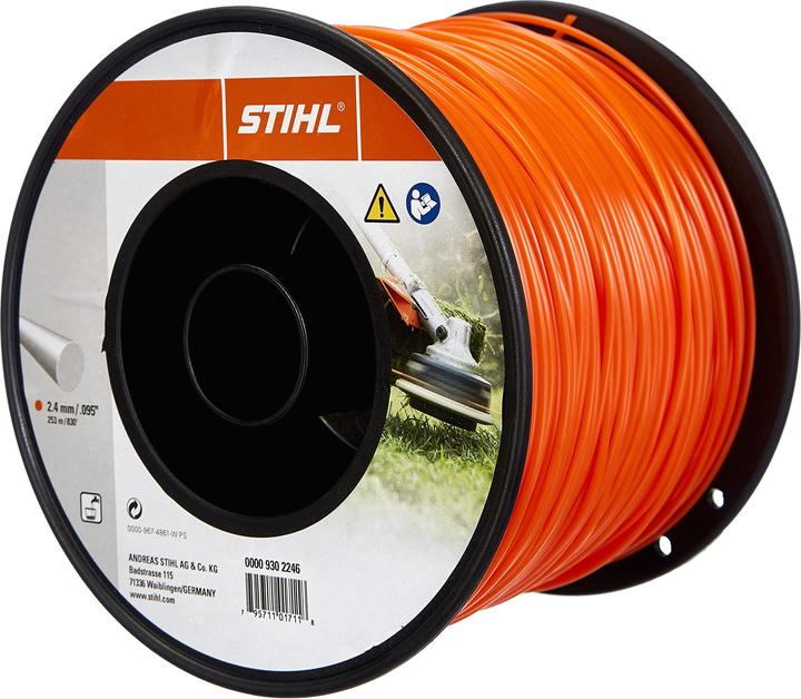 Stihl Genuine mähfaden 2.4 mm x 261 m (Rasentrimmer, Trimmerfaden + Fadenspule)