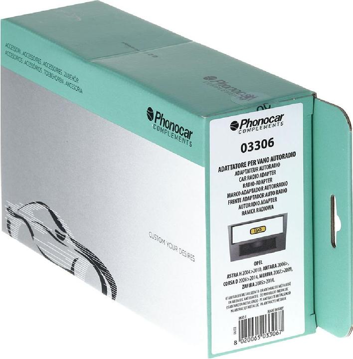 Actual product image Phonocar Radioblende anthrazit-metallic Opel