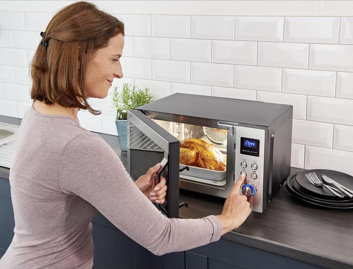 Produktbild Severin Microwave w/MW7777 plate 900 watts 25 l - Steel (29070) (25 l)