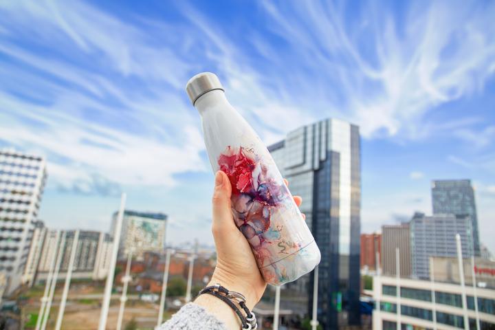 Swell Sw 500ml Rose Marble Bottle