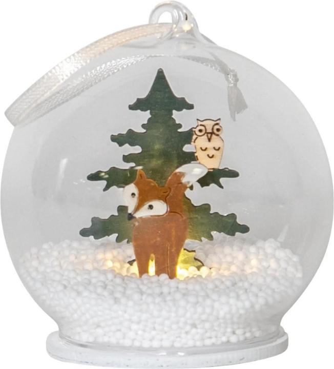 Star Trading LED Deco Light Globe Forest Friends 9 cm, Multicoloured