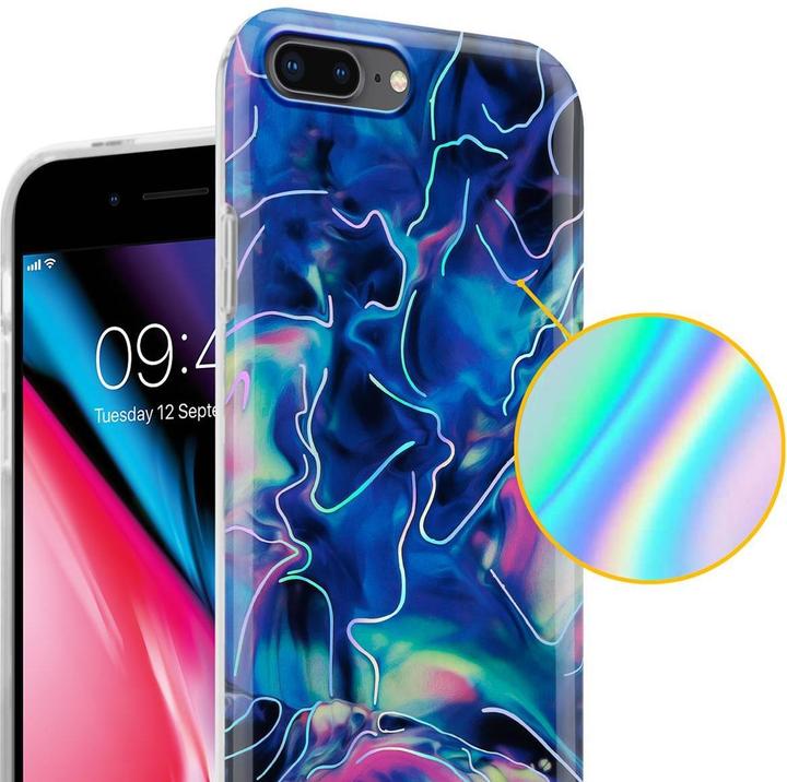 Produktbild Cadorabo IMD TPU Bunter Marmor Cover (Apple iPhone 7 Plus, Apple iPhone 7s Plus, Apple iPhone 8 Plus)