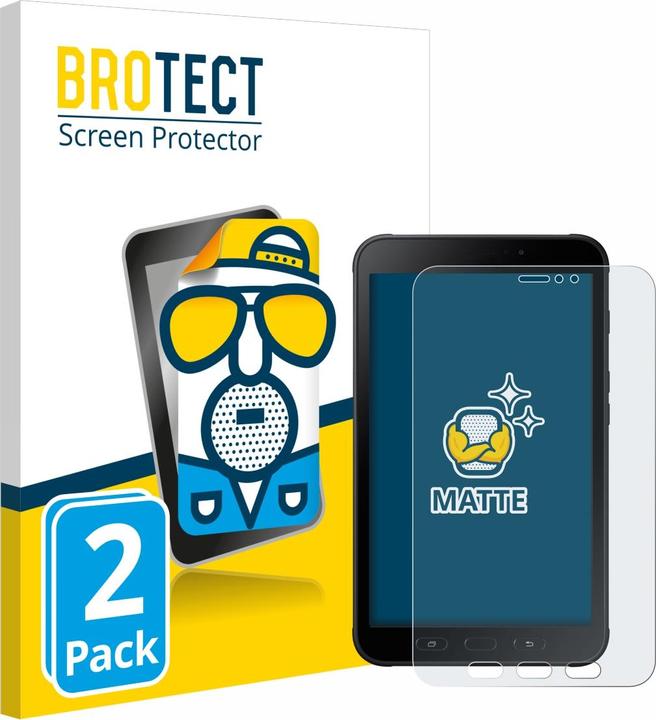Actual product image BROTECT Anti-glare screen protector matt (2 Piece, Galaxy Tab Active 2)