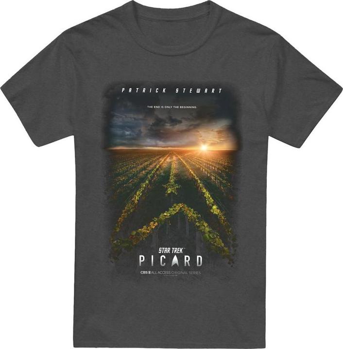 Actual product image Star Trek: Picard Unisex Adult Poster T-Shirt (L)