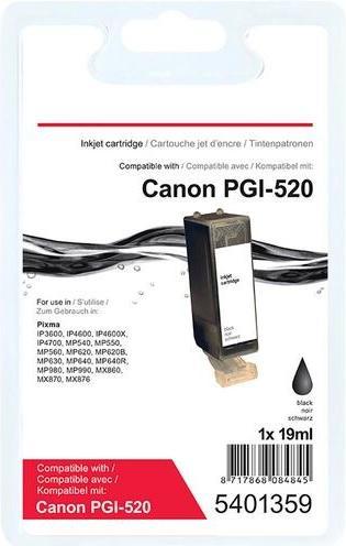 Produktbild Office Depot Tintenpatrone Kompatibel Canon PGI-520BK Schwarz (BK)