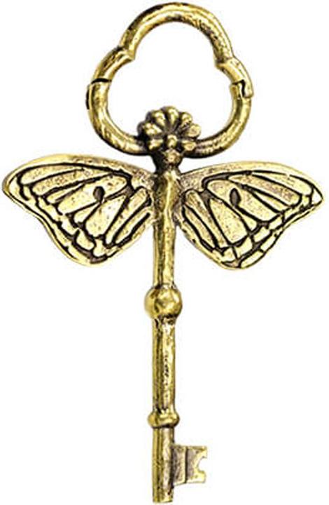 Star Piercing Segmentring klappbar vergoldet Feenschlüssel (Messing)