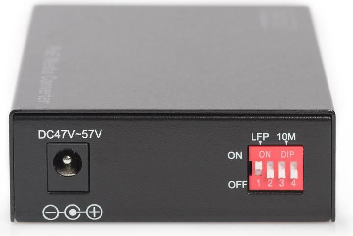 Actual product image Digitus PoE Media Converter Multimode 10/100/1000Base-T to 1000Base-SX Incl. power supply 30W SC connector (Media converter)