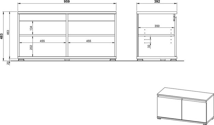 Actual product image Germania Katalina (95.9 x 39.2 x 48.3 cm)