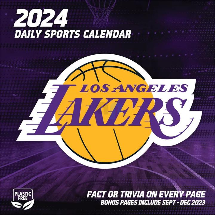Immagine prodotto NBA - Los Angeles Lakers - Calendario giornaliero a strappo in scatola2024 (Spagnolo, Inglese, Italiano, Francese, Tedesco)