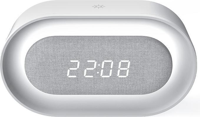 Actual product image Forever Light Alarm Clock with LED Night Light PURE FNL-07 AKSEL white long
