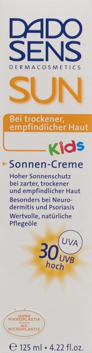 Actual product image Dado Sens Sun Kids (Suntan cream, SPF 30, 125 ml, 162 g)