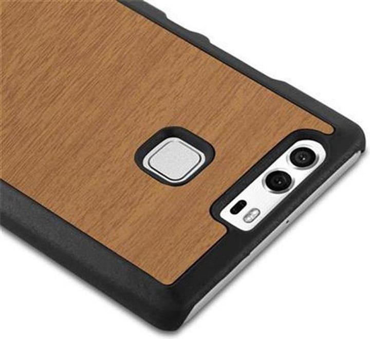 Productafbeelding Cadorabo Harde kaft Woody Cover (Huawei P9)