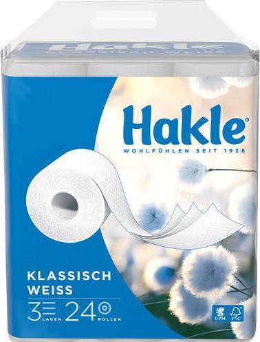 Hakle Toilettenpapier Classic weiss (24 x)