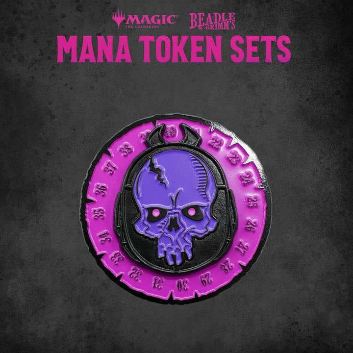 Actual product image Beadle & Grimm´s Magic the Gathering Dice and Token Pack Black Mana