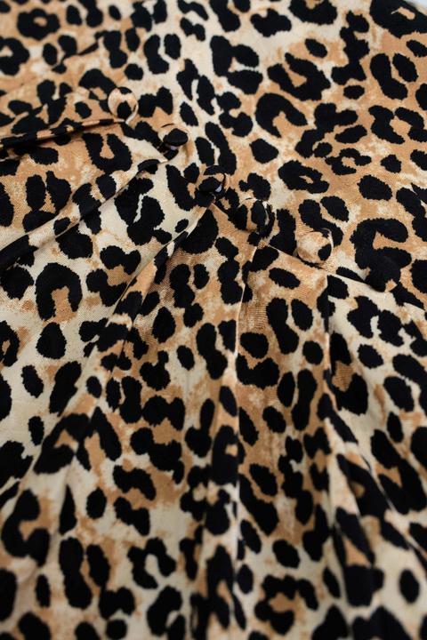 Produktbild Salsa Jeans Midirock Animal Print Skirt with Button Detail (XS)