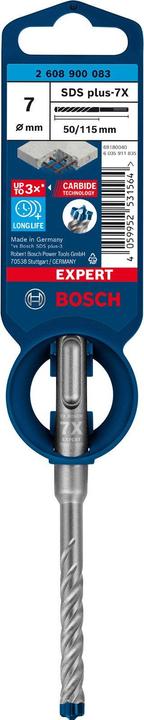 Actual product image Bosch Professional Zubehör EXPERT SDS plus-7X hammer drill, 7 x 50 x 115 mm (7 mm)