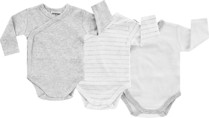 Image du produit Jacky Baby Body à langer manches longues Lot de 3 - Gris Métallisé, milleraies Bodys Bébé & Bodys à langer (68)