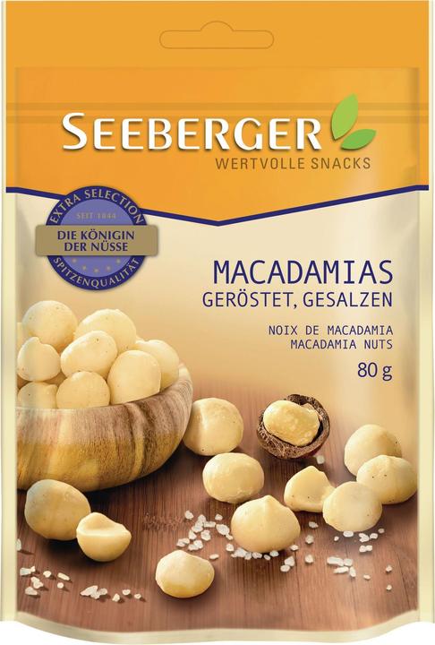 Actual product image Seeberger Macadamias roasted, salted (80 g)