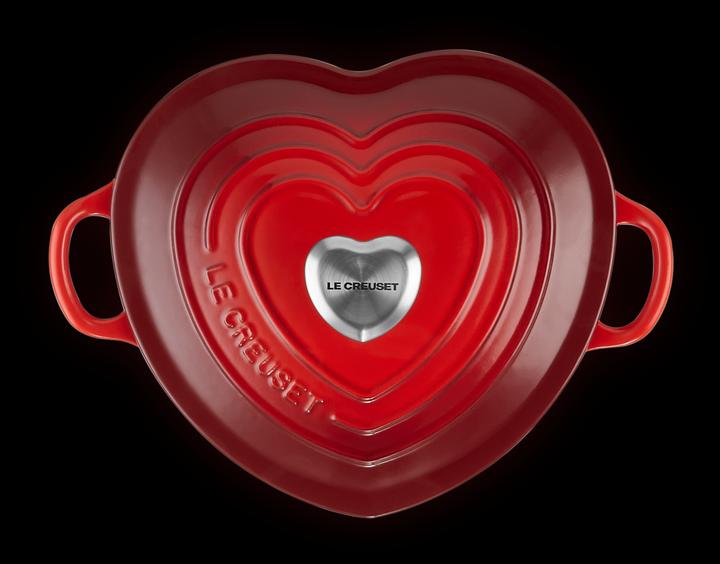 Immagine prodotto Le Creuset Tostapane a cuore con pulsante a cuore (20 cm, Pirofila + casseruola, Ghisa)