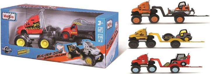 Actual product image Maisto Builder Zone Quarry Haulers assorted