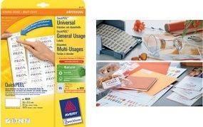 Actual product image Avery Universal labels