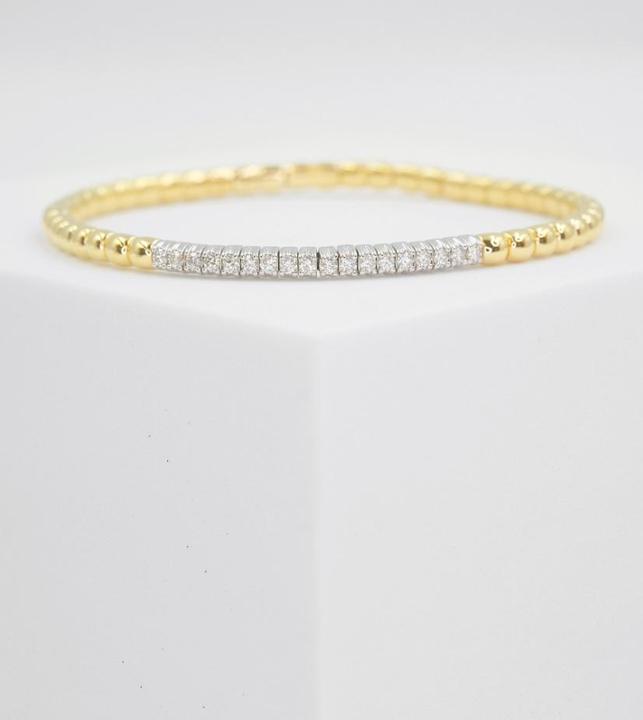 Actual product image Muau Flexarmband 750/18K Bicolor, Diamant 0.40ct. 17cm (17 cm)