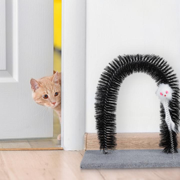Immagine prodotto Relaxdays Arco Massaggiatore per Gatti, Cura del Pelo (Gatto)