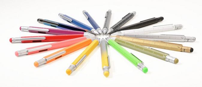 Immagine prodotto Troika COSTRUZIONE PENNA Stylo-bille multifonction, arancione metallizzato (Arancione neon, 4 x)