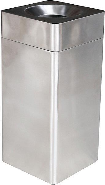 Actual product image kaiserkraft Litter garbage can, square (42 l)
