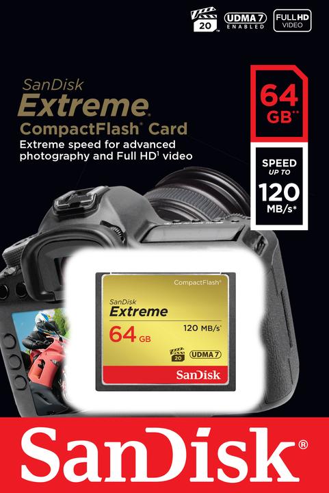 Actual product image SanDisk Extreme (64 GB, CF)