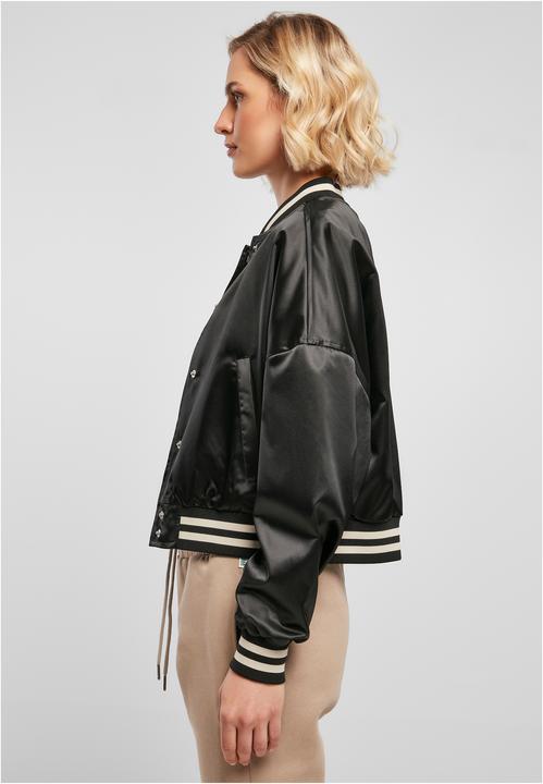 Actual product image Urban Classics College Jacket Ladies Short Oversized Satin (M)